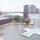 A rendering of +Pool docked in Williamsburg, Brooklyn